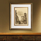 High Street, Guildford Framed Prints Art Gifts Antique Europe Illustrations Vertical Wall Art Picture Frames