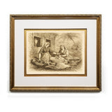 Women Grinding at a Mill Antique Bible Framed Prints Christ in Art Religious Illustrations Book Christian Wall Art Framed Home Decor Wall Art Gifts Picture Frames