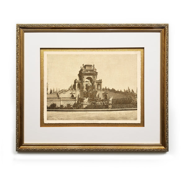 View of La Murta and Ruins of the old Monastery, Alcira Framed Prints Art Gifts Antique Europe Illustrations Book Landscape Wall Art Framed Home Decor Wall Art Gifts Picture Frames