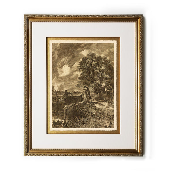 The Lock, from a Painting by Constable Framed Prints Art Gifts Antique Europe Illustrations Vertical Wall Art Picture Frames