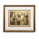 Suffer Little Children to Come unto Me Antique Bible Framed Prints Christ in Art Religious Illustrations Book Christian Wall Art Framed Home Decor Wall Art Gifts Picture Frames