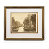 A Gracht, or Canal, Amsterdam Framed Prints Art Gifts Antique Europe Illustrations Book Landscape Wall Art Framed Home Decor Wall Art Gifts Picture Frames
