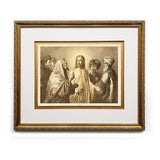 The Tribute Money Antique Bible Framed Prints Christ in Art Religious Illustrations Book Christian Wall Art Framed Home Decor Wall Art Gifts Picture Frames