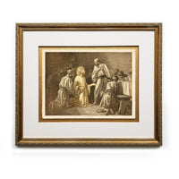 Jesus Prays with his Disciples Antique Bible Framed Prints Christ in Art Religious Illustrations Book Christian Wall Art Framed Home Decor Wall Art Gifts Picture Frames