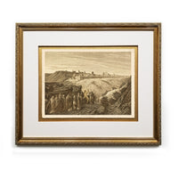 Jesus Descending the Mount of Olivers Antique Bible Framed Prints Christ in Art Religious Illustrations Book Christian Wall Art Framed Home Decor Wall Art Gifts Picture Frames
