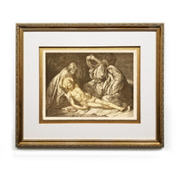 Joseph of Arimathea Prepares Christ for Burial Antique Bible Framed Prints Christ in Art Religious Illustrations Book Christian Wall Art Framed Home Decor Wall Art Gifts Picture Frames