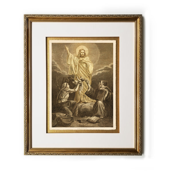 The Way, The Truth, The Life Vintage Bible Framed Prints Christ in Art Illustrations Wall Decor Print Biblical Framed Gifts Picture Frames