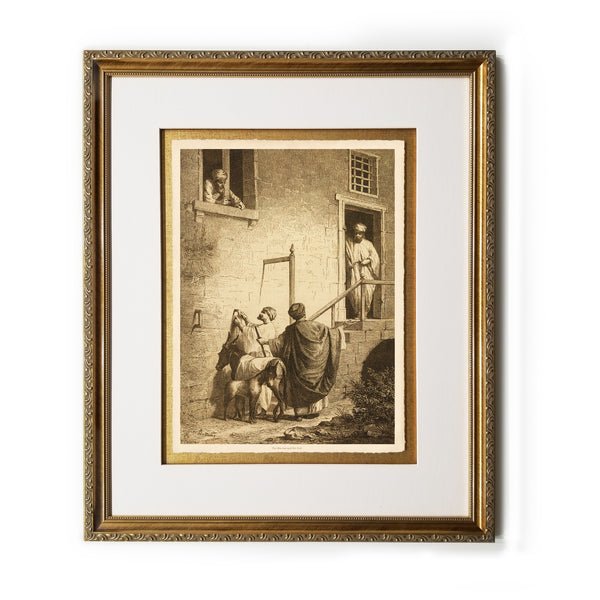 The She-Ass and Her Colt Vintage Bible Framed Prints Christ in Art Illustrations Wall Decor Print Biblical Framed Gifts Picture Frames