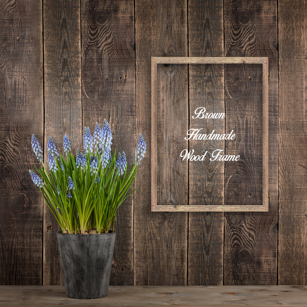 Brown Barn Wood Shabby Chic Decor Distressed Perfect for Picture Photo Poster Canvas Wedding Art Artwork Handmade Frame Beach Decoration