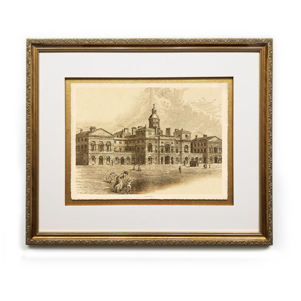 Horse Guards Framed Prints Art Gifts Antique Europe Illustrations Book Landscape Wall Art Framed Home Decor Wall Art Gifts Picture Frames