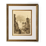 High Street, Guildford Framed Prints Art Gifts Antique Europe Illustrations Vertical Wall Art Picture Frames