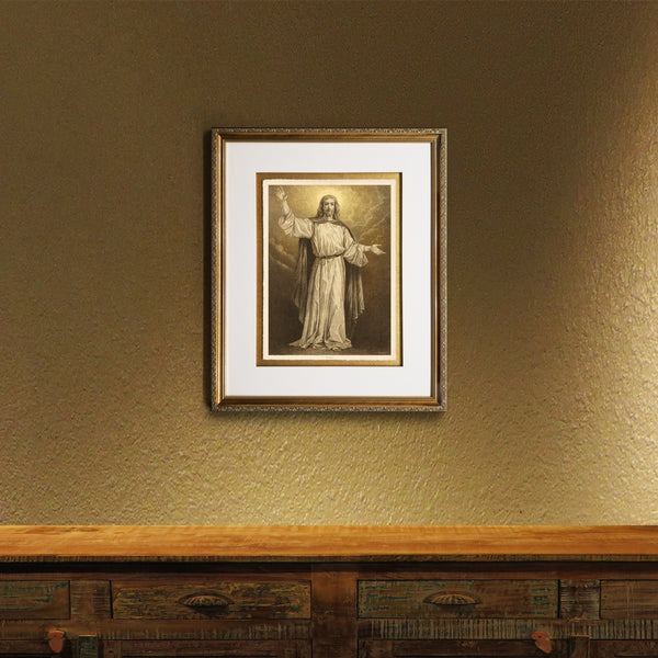 The Christ Vintage Bible Framed Prints Christ in Art Illustrations Wall Decor Print Biblical Framed Gifts Picture Frames