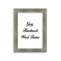 Gray Wood Photo Poster Art Canvas Picture Frame Decor Custom Frame Great for Farmhouse Vintage Rustic Shabby Chic Cottage beach decoration