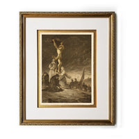 The Crucifixion Vintage Bible Framed Prints Christ in Art Illustrations Wall Decor Print Biblical Framed Gifts Picture Frames