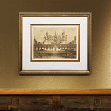 The Chateau of Chambord Back Framed Prints Art Gifts Antique Europe Illustrations Book Landscape Wall Art Framed Home Decor Wall Art Gifts Picture Frames