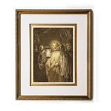 The Kiss of Judas Vintage Bible Framed Prints Christ in Art Illustrations Wall Decor Print Biblical Framed Gifts Picture Frames
