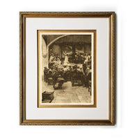 Cafe Flamenco, Seville Framed Prints Art Gifts Antique Europe Illustrations Vertical Wall Art Picture Frames